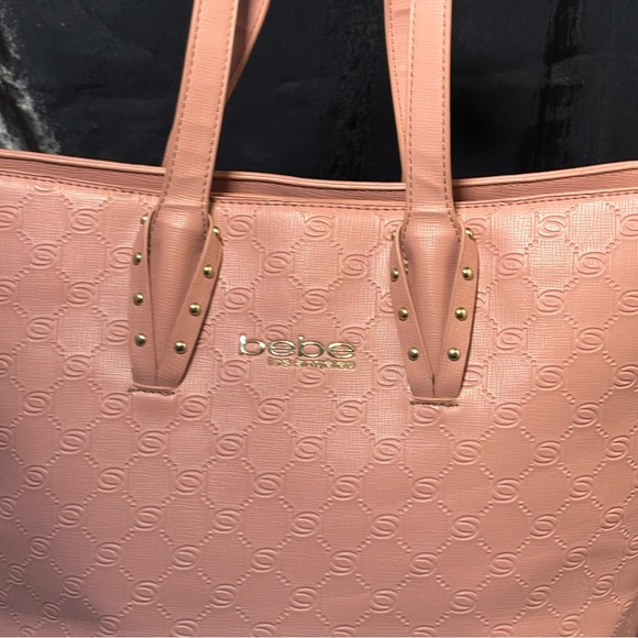2/$25 Pink Trapezoid Tote with Double Handles and Zipper - Picture 3 of 15